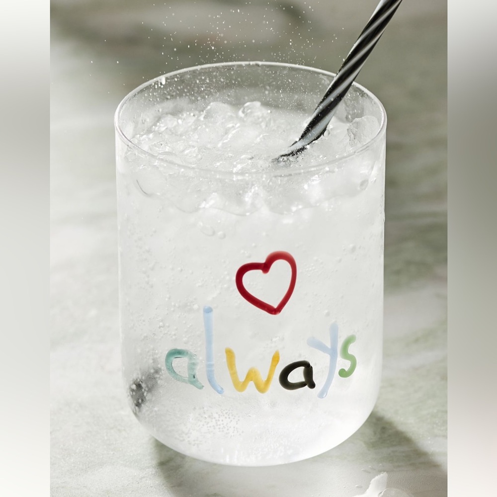 Anthropologie Love Notes Juice Glass